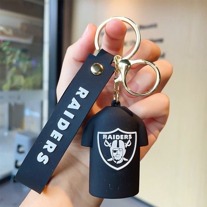 Wholesale Silicone Baseball Jersey Keychain